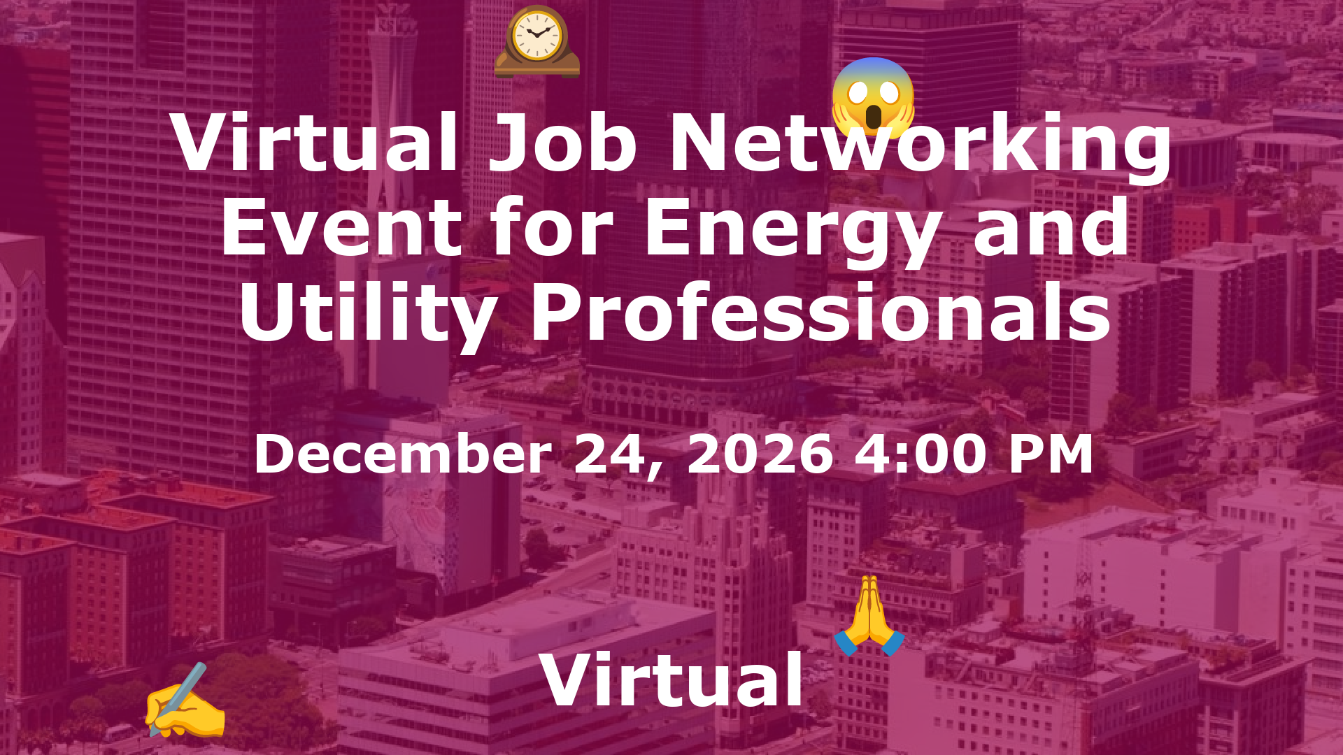Virtual Job Networking Event for Energy and Utility Professionals event image